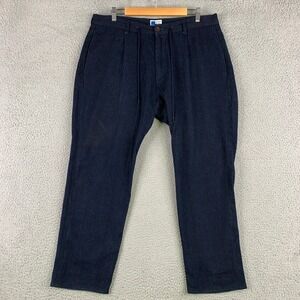 Japan Blue Jeans Sashiko 11oz Tapered Pants Mens XL Indigo Blue Drawstring Woven